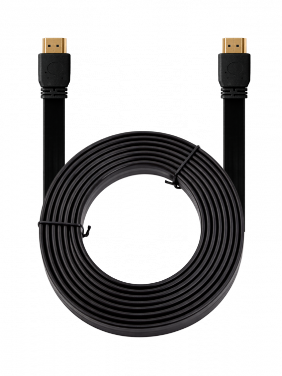 Орбита OT-AVW44 кабель HDMI-HDMI 3м плоский (v1.4, пакет)